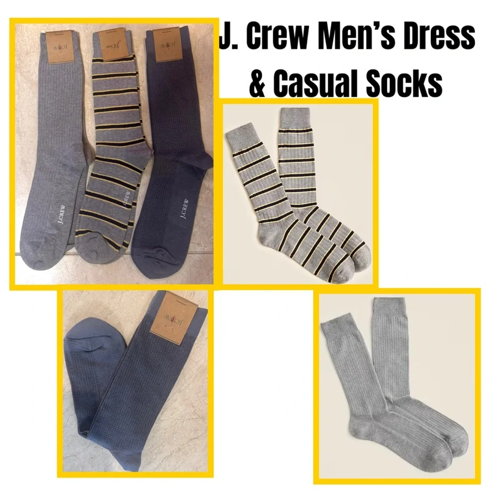 J. Crew Men’s Dress & Casual Socks
